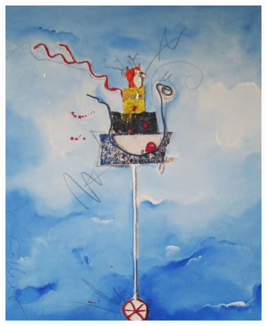 Nr.12  MIschtechnik  auf Leinwand 50x60cm