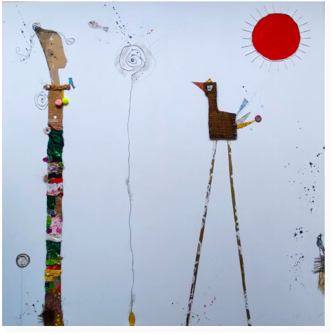Nr.1          Mischtechnik auf Leinwand    100x100cm
