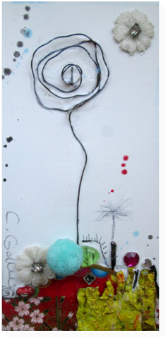 Nr.35  Mischtechnik auf Leinwand 10x20cm