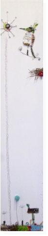 Nr.47 Skyserver  Mischtechnik 20x100cm
