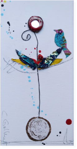 Nr.55 Mischtechnik 10x20cm